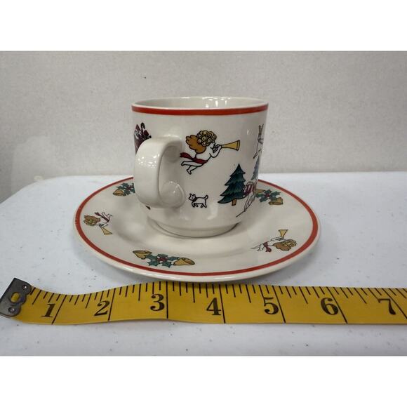 Jamestown China,‎ Joy Of Christmas Mug And Plate 1987 Set Of 2 - Picture 11 of 11